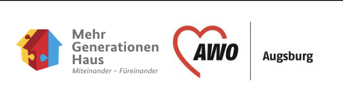Logos des Mehrgenerationenhauses und der AWO Augsburg
